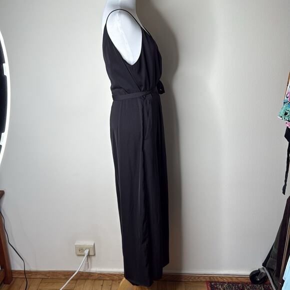 H&M Black Wide Leg Belted Jumpsuit - Picture 4 of 7